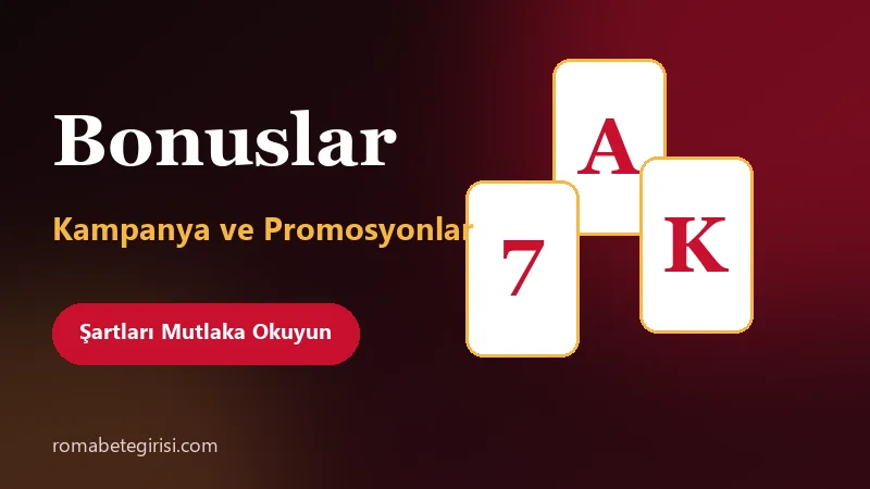 Romabet bonus ve promosyon kampanyaları görseli