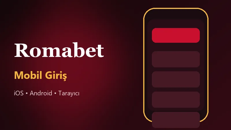 Romabet mobil giriş ve mobil uyumlu arayüz görseli